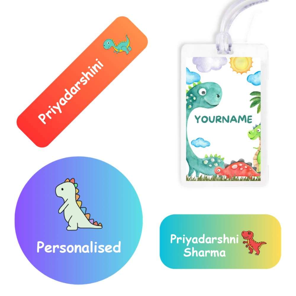 Yellow Nuts Personalized Name Stickers Kids Waterproof Water Bottle Lunch Box 72 Pcs School Bag Lugagge Tag Labels Notebooks Laptop Journals 1