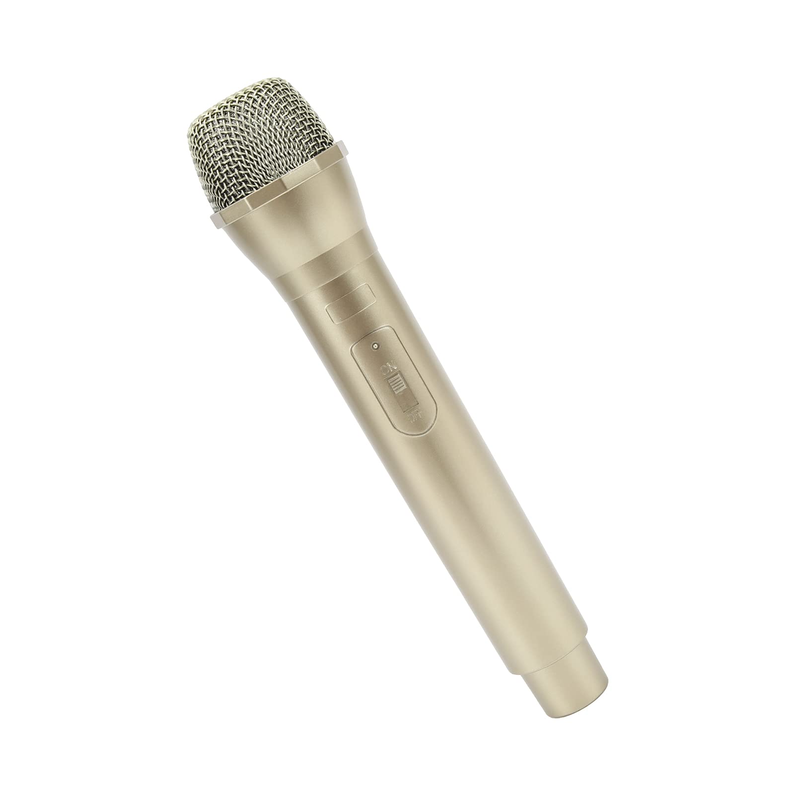 Dance Shows Practice Microphone Prop, Prop Microphone for Singing Prop Mic for Stage Performances Replacement for Prop Microphone (Gold) 1