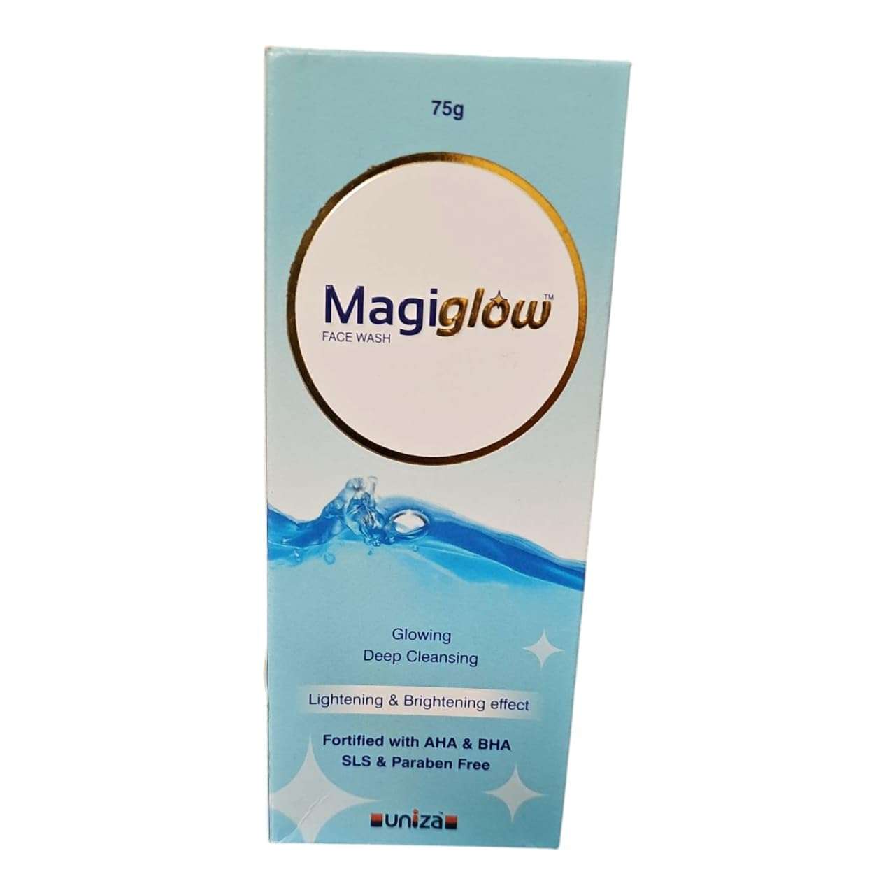 MagiglowFace Wash, 75g, Deep Cleansing with AHA BHA, SLS & Paraben Free