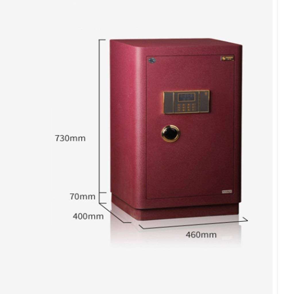 WANGJUNXIU Large Safes, 80CM High Security Electronic Digital Safe All Steel Study Bedroom Password Safes, Cash Box Hotel, Office Private Filing Cabinet Fireproof Deposit Box Safe Box 2