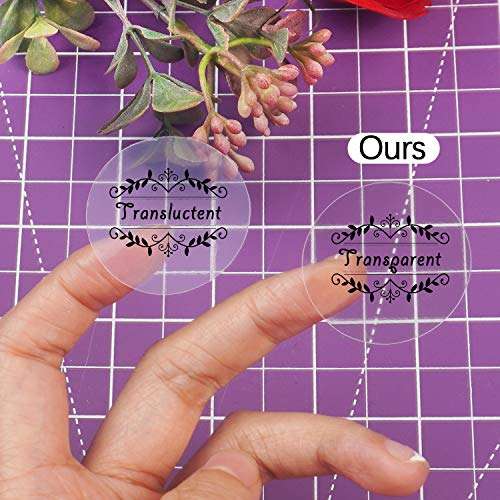 WeLiu Printable Transparent Sticker Paper - 8.5" X 11" Blank Custom Label Sticker Sheets - 15 Clear Sheets - for Inkjet Printers 3