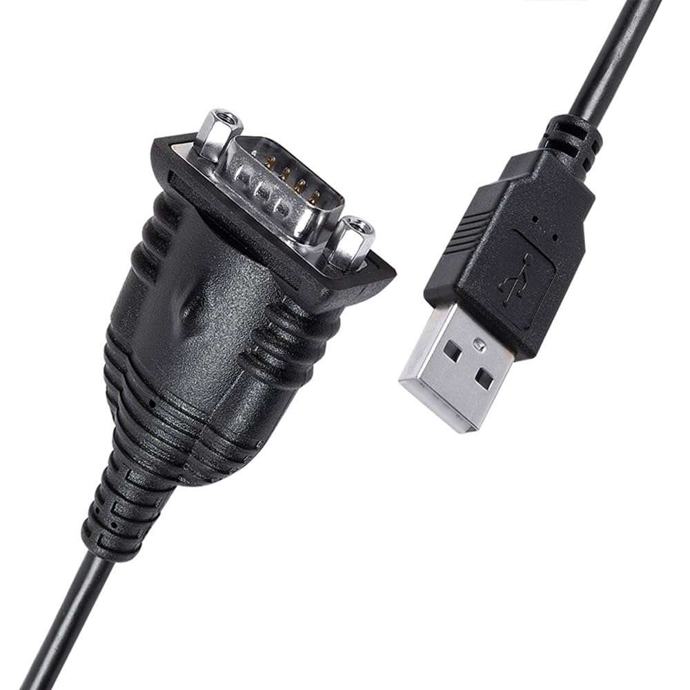 Beitekang Prolific USB Type A to DB9 Male RS232 Serial Converter Adapter Cable Full Pinout Support Windows 7 8 10 11 XP Android Mac 5