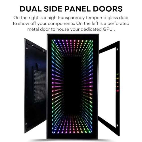 Empowered PC Continuum Mini Gaming Desktop - NVIDIA GeForce RTX 3070 (> 4060 Ti), Intel 12-Core i7-12700KF CPU, 32GB DDR5 RAM, 1TB NVMe SSD, WiFi 6, Windows 11 - Tiny Liquid Cooled RGB Gamer Computer 4