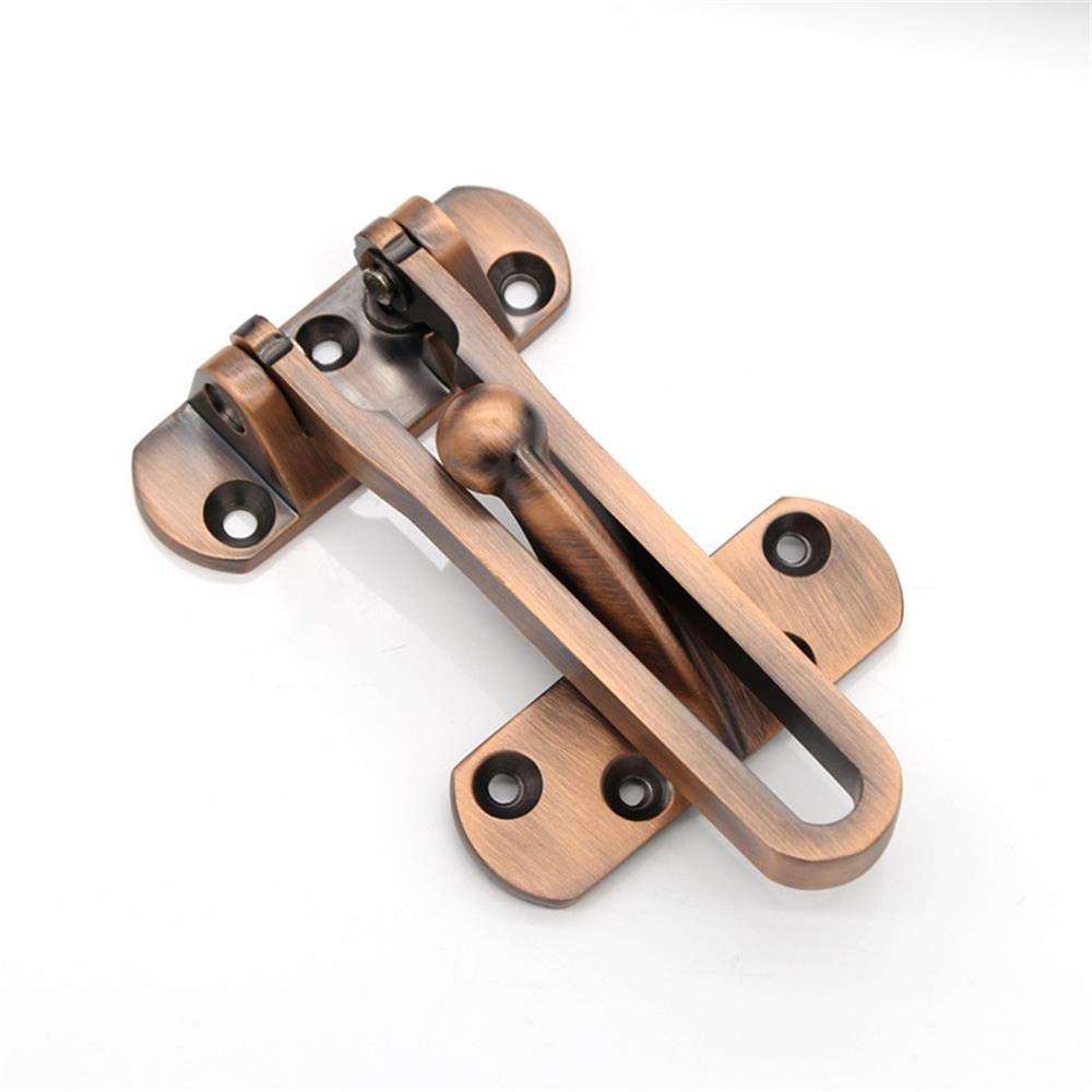 MaiSung Latch Swing Bar Lock,Heavy Duty Lock Chain,Door Lock Latch for Kids Safety,silver 1