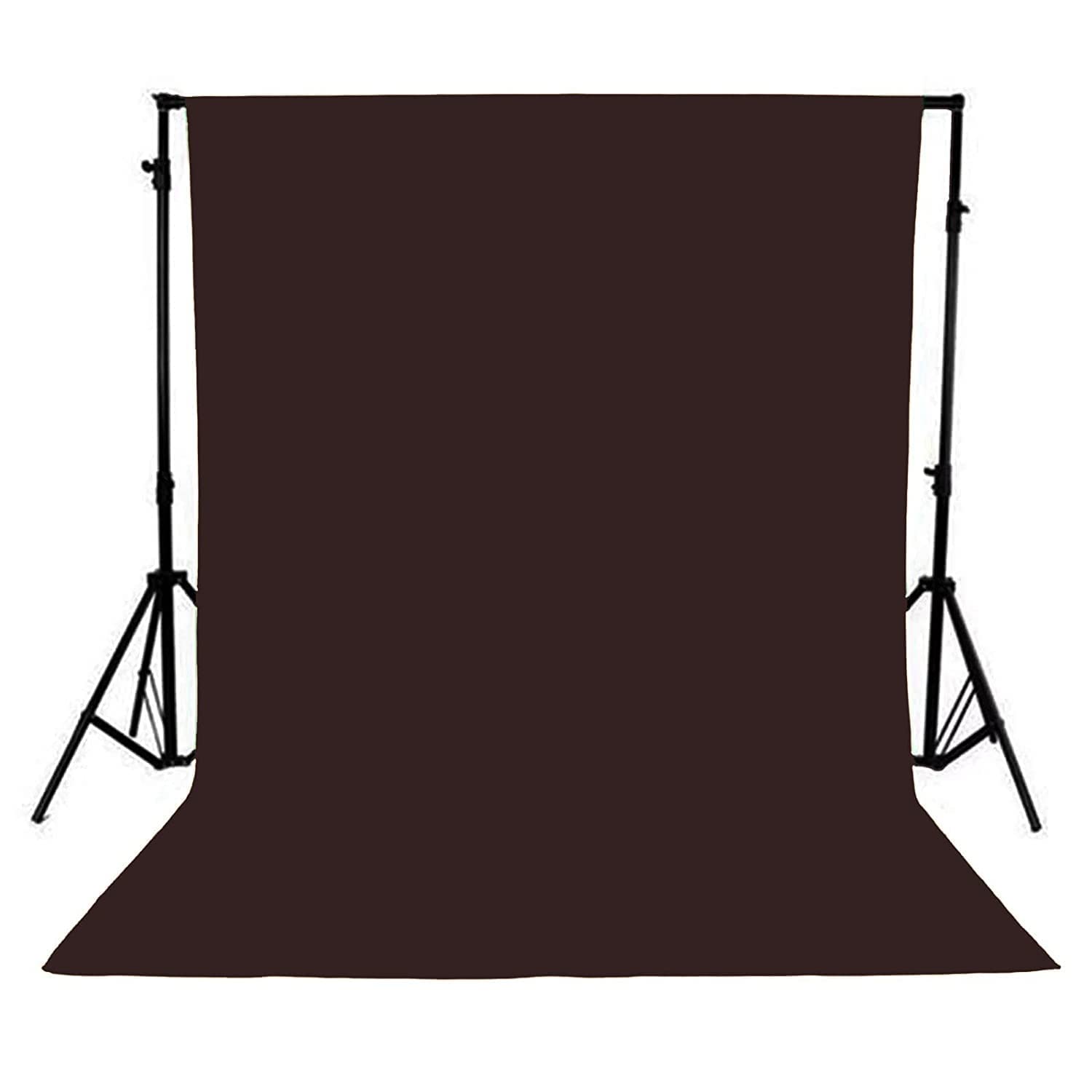 Giftmax Single Holder Umbrella Lighting Kit with Umbrella Studio Light with Backdrop Cloth Screen Photo Background Backdrop Stand Support System (Single Holder Kit + Dark Brown Screen) 4