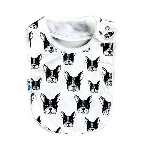 KUDL Premium Cute Baby Toddler Bibs Burp Burpy Cloths 4 Pack Gift Set Soft Absorbent Extra LARGE Feeding Reflux Drool Teething Bibs,Triple Adjustable Snap Buttons, Funny Boys & Girls 4