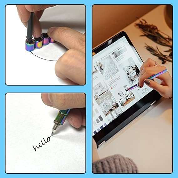 Sakar Magnetic Toy Pen, Decompression Magnetic Metal Pen, Strato Pen, Intellectual Learning & Stress Reduction Creative Pen, Smooth Writing Stylus Pen, Fidget Pen With 13 Rings(Pack of 1). 3