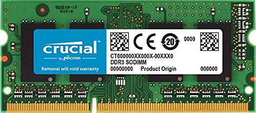 Crucial 4GB Upgrade for a Apple MacBook Pro 2.53GHz Intel Core 2 Duo (13-inch DDR3) MB991LL/A Mid-2009 System (DDR3 PC3-8500, Non-ECC,)