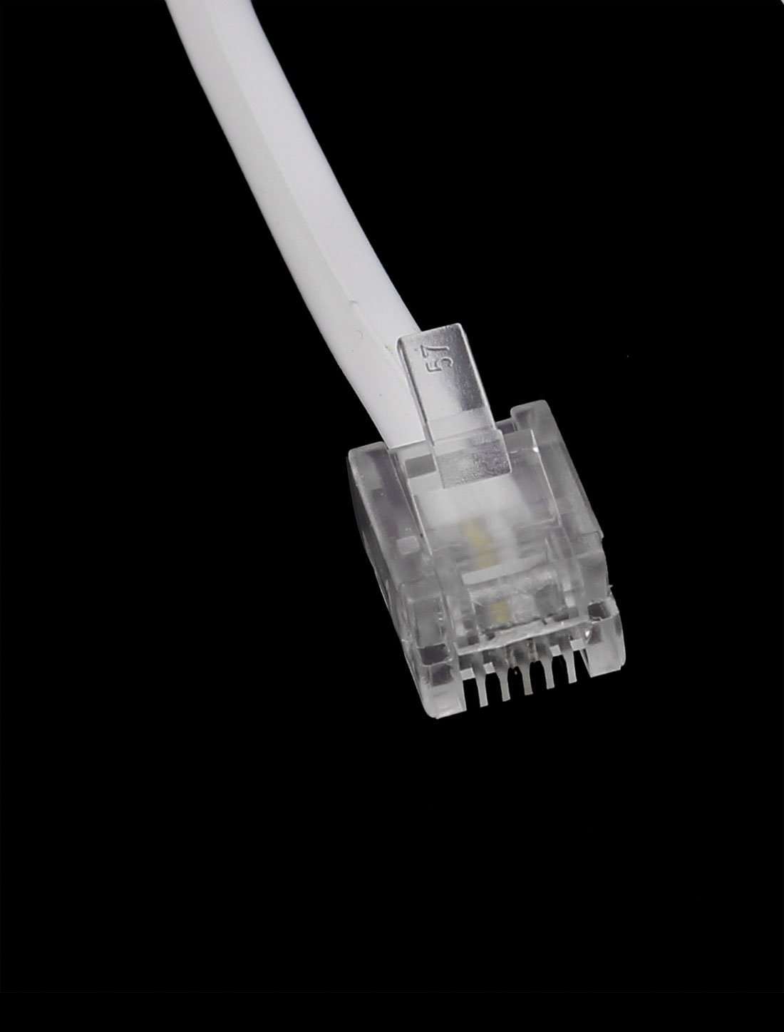 QBGTFAK Male to Male 6P2C RJ11 Telephone Fax Machines Modems Straight Cable Wire Line 5M / 16.4ft Long 3