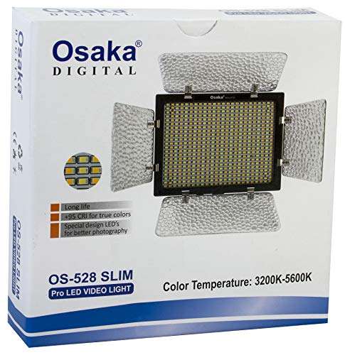 Osaka LED Video Light OS 576 Slim with 8000 mAH F750 Battery & Ultra Fast Charger for all DSLR and Video Cameras and YouTube Video shooting 5