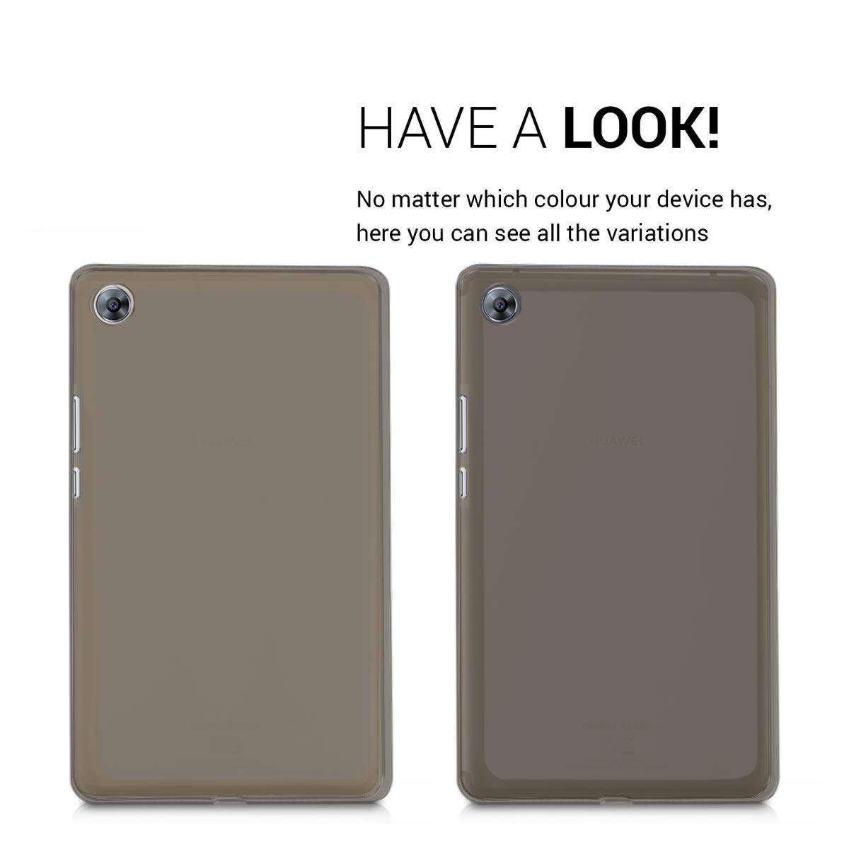 kwmobile Case Compatible with Huawei MediaPad M5 8 - Case Soft Crystal TPU Tablet Back Protector Cover - Black 4