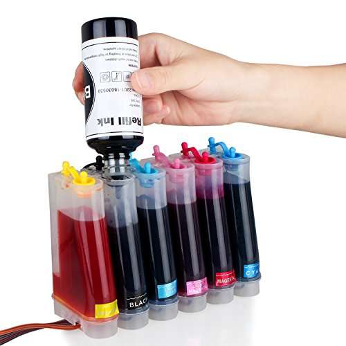 Inkjet Printer Refill Ink Dye Bottles Kit for LC201 LC203 LC101 LC103 LC20E LC209 Refillable Ink Cartridges or CISS, for MFC-J5520DW, MFC-J6520DW, MFC-J475DW, MFC-J4320DW, MFC-J485DW, MFC-J775DW 4