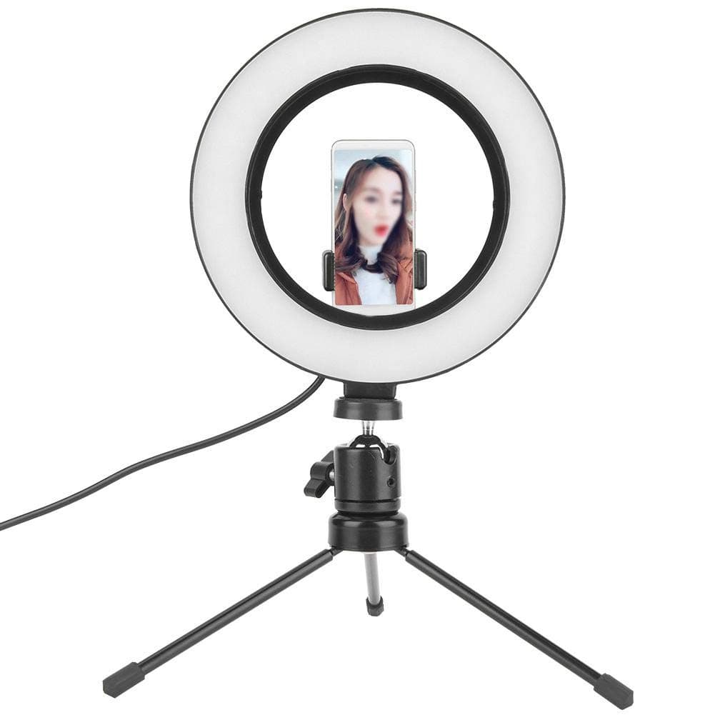 LED Ring Light, Selfie Ring Light with Tripod Stand Video Live Studio Dimmable Ring Light for Makeup/YouTube Video/Camera/Vlogging 2