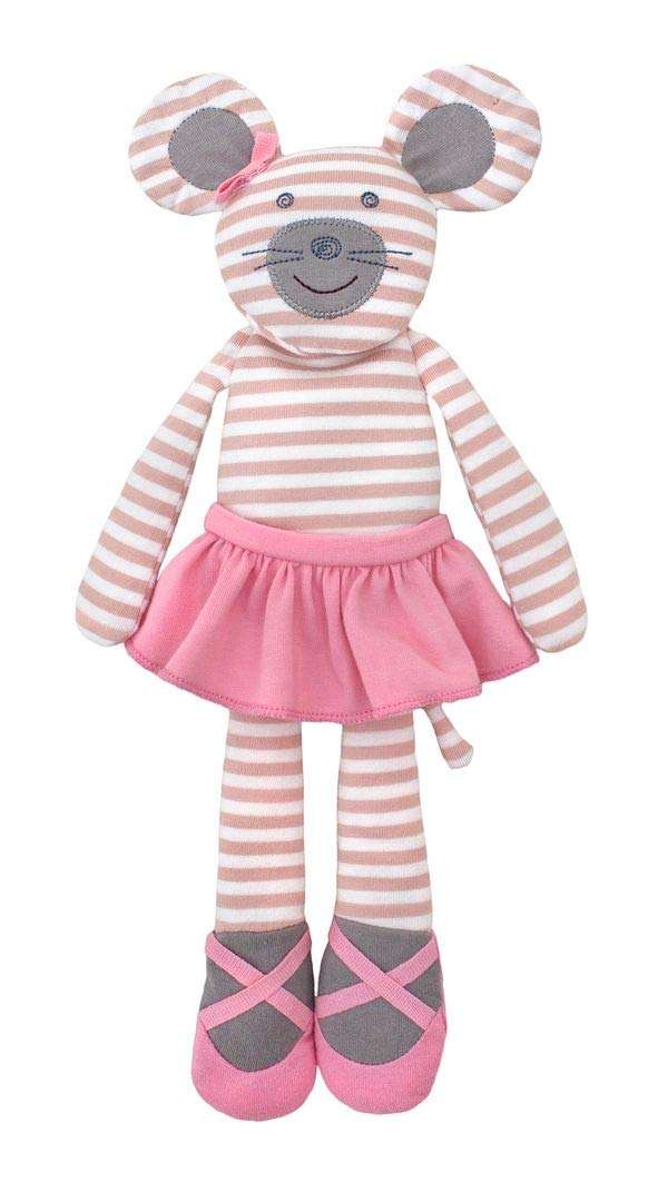 Organic Farm Buddies Apple Park Boxer The Dog Plush Baby Toy for Newborns, Infants, Toddlers - Hypoallergenic, 100% Organic Cotton 1