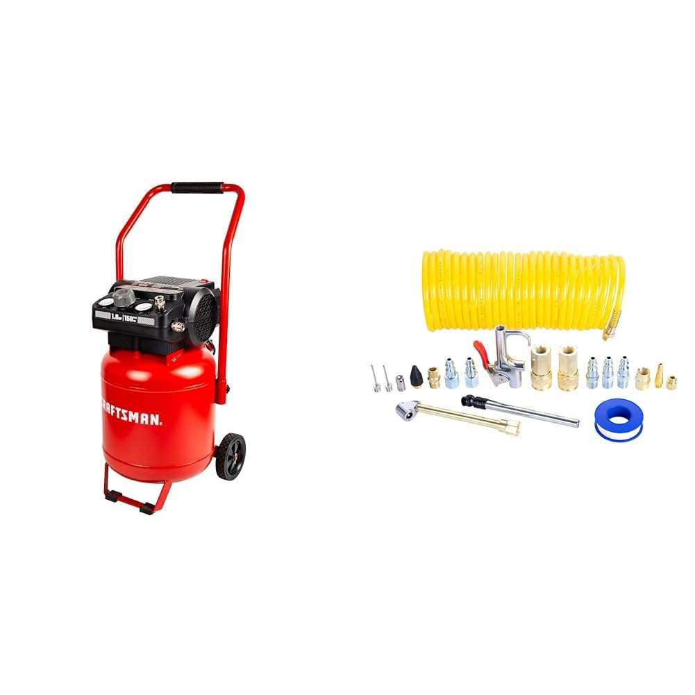 Craftsman 10 Gallon 150 PSI Air Compressor Bundle with 20-Piece Air Accessory Kit 1