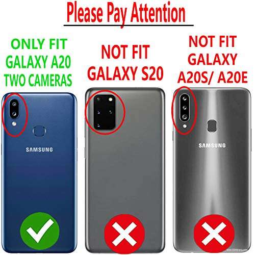 STARSHOP Compatible for Galaxy A20 Phone Case, Samsung A20 Phone Case, Ring Cover Blue 2