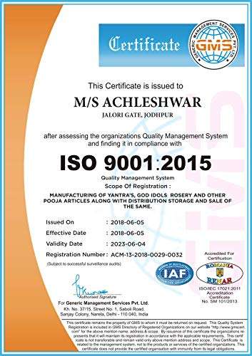 Achleshwar Shree Ram MahaRaksha Yantra for Peace, Prosperity & Protection from All Kinds of Evil Forces and Enemies.Copper, Multi Color, (3x3 Inch); Ach95 6