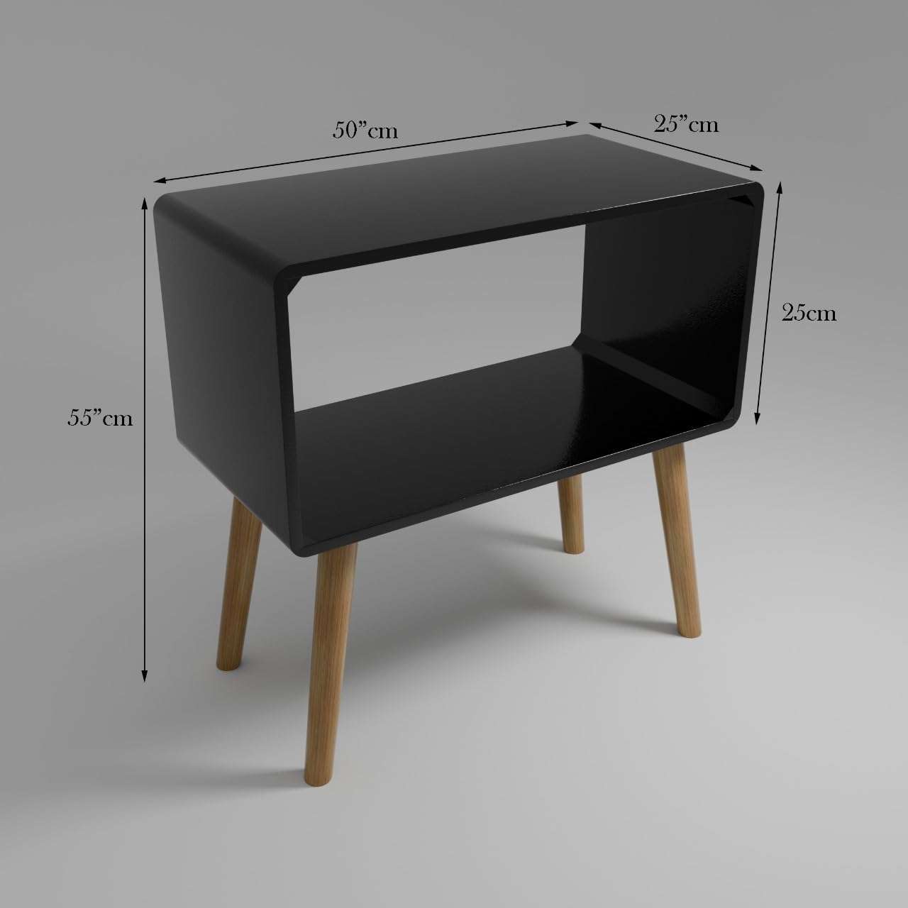 ETIQUETTE ART Retro Bookcase Nightstand, End Table,Bed Side Table for Small Spaces Magazine Stand with Storage Engineered Wood Wooden Bedside Table, Coffee Table, Living Room/Bedroom (White) 6