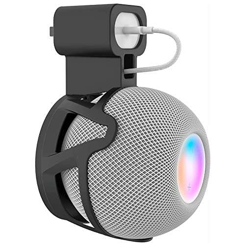 VOMA Speaker Wall Mount Shelf Compatible with Homepod Mini, Wall Stand Accessories, Quick and Easy Installation, Space Saving, No Drilling Holes, Acrylic 1