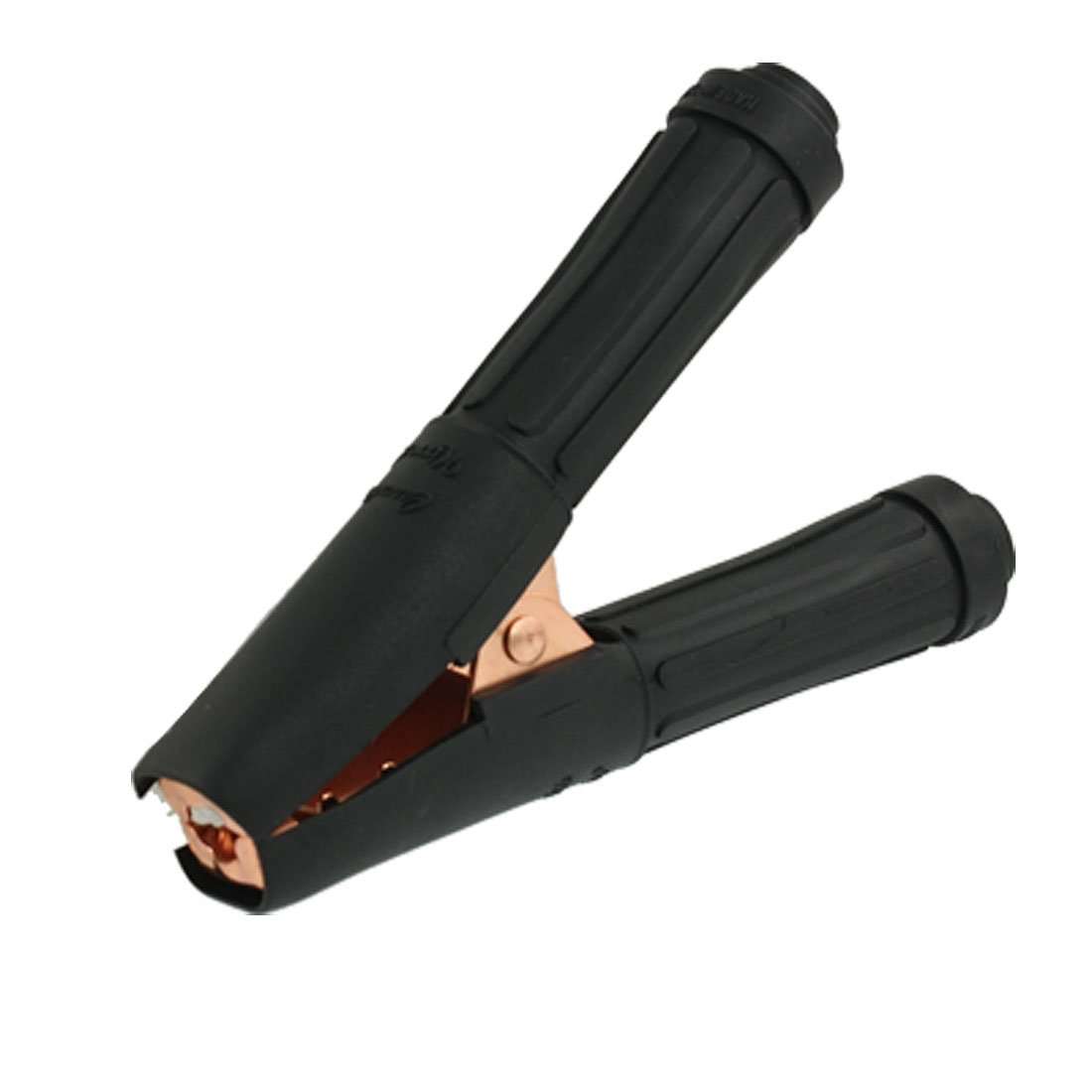 Aexit Black 500A Electrical Testing Insulated Battery Alligator Voltage Testers Clip Clamp