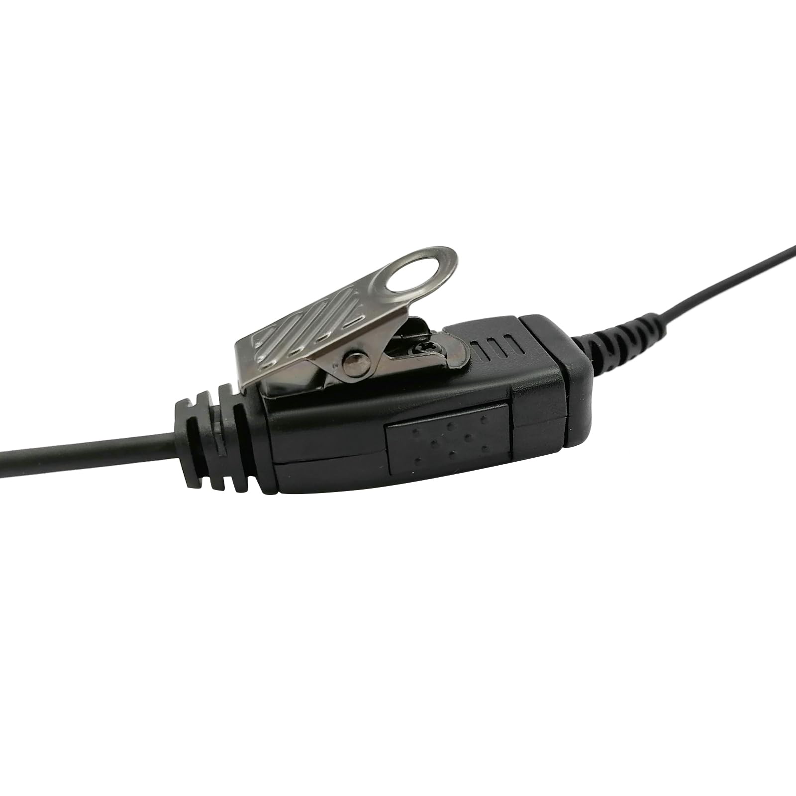 Pdflie Walkie Talkie Earphones with Mic, Two Way Headset Replacement for Kenwood Khs-34 C-Ring Earpiece, Compatible with ProTalk PKT-23 Portable Radio 4