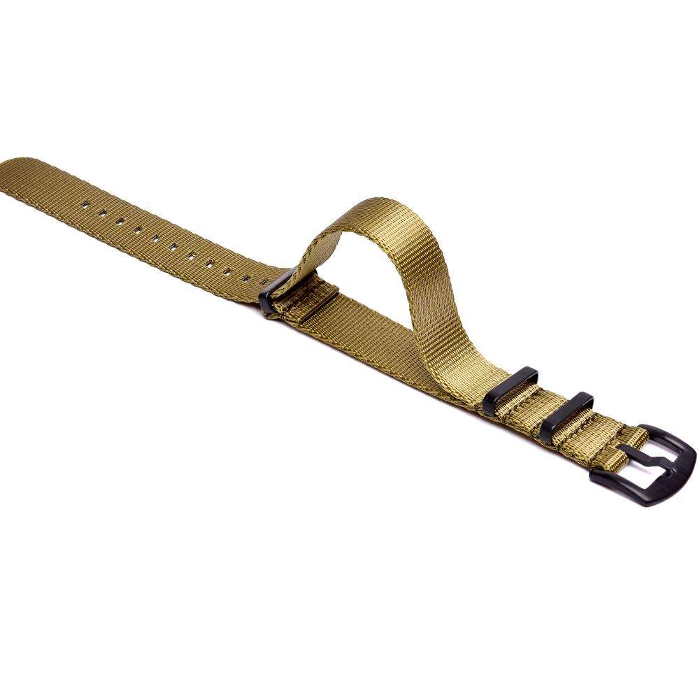 Ritche NATO Watch Strap with Heavy Buckle 18mm 20mm 22mm Seat Belt Nylon Watch Bands for Men Women 2