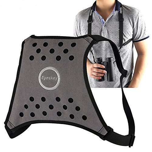 Eyeskey Binoculars Harness Light-Weight Breathable Comfortable Binocular Strap Harness -Easy to Attach and Detach Binoculars, Cameras and Rangefinders, 4oz 1