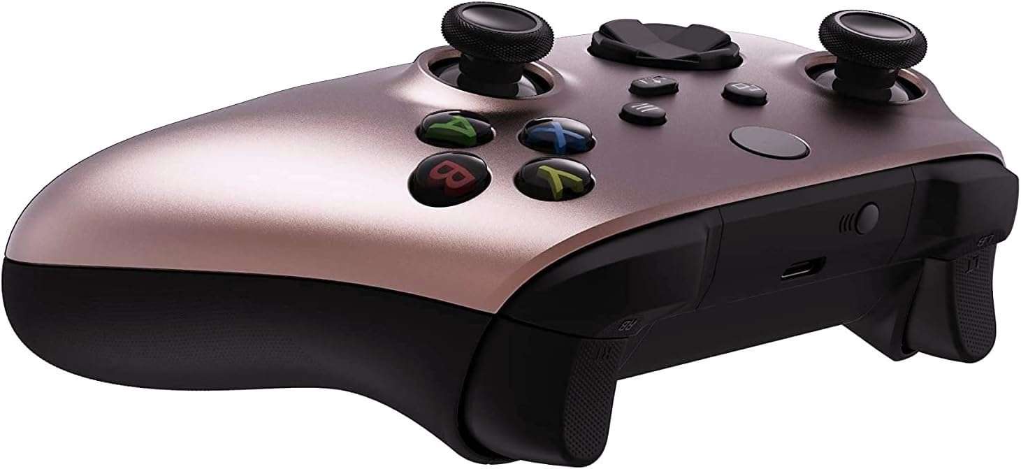Xbox Soft Touch Design Custom Gaming Controller -Soft Shell for Comfort Grip X for Microsoft Xbox Pink (Rose Gold) 5