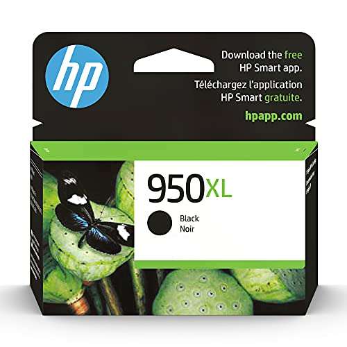 HP 950XL Black High-yield Ink Cartridge for HP Printers | Works with Printer Series: OfficeJet 8600, OfficeJet Pro 251dw, 276dw, 8100, 8610, 8620, 8630 | Eligible for Instant Ink | CN045AN 1