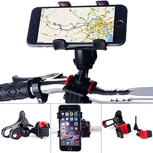 CQLEK® Best Bike Mobile Holder for Motorcycle Mobile Mount & Stand 360 Rotation for All Bike Handle Grip 1