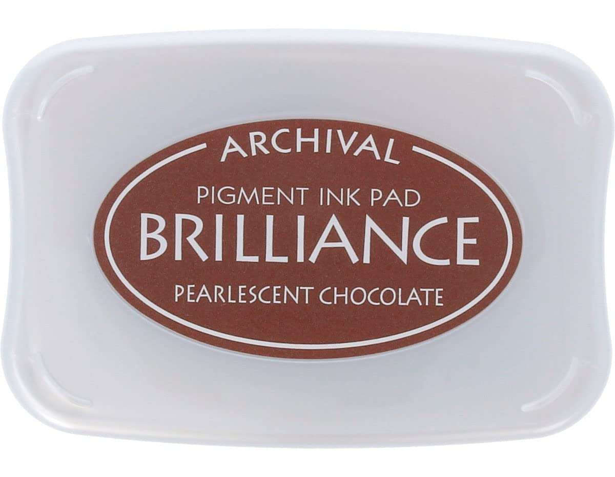 Tsukineko Brilliance Full-Size Pad, Pearlescent Chocolate