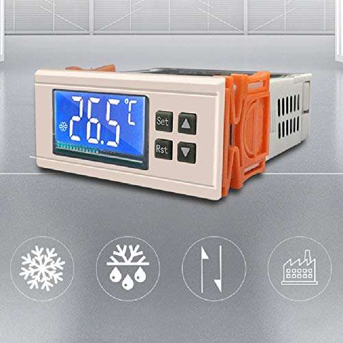 SLING Refrigerator Thermostat STC-8080A + Refrigeration Automatic Defrost Timer Intelligent Controller Single Probe 6