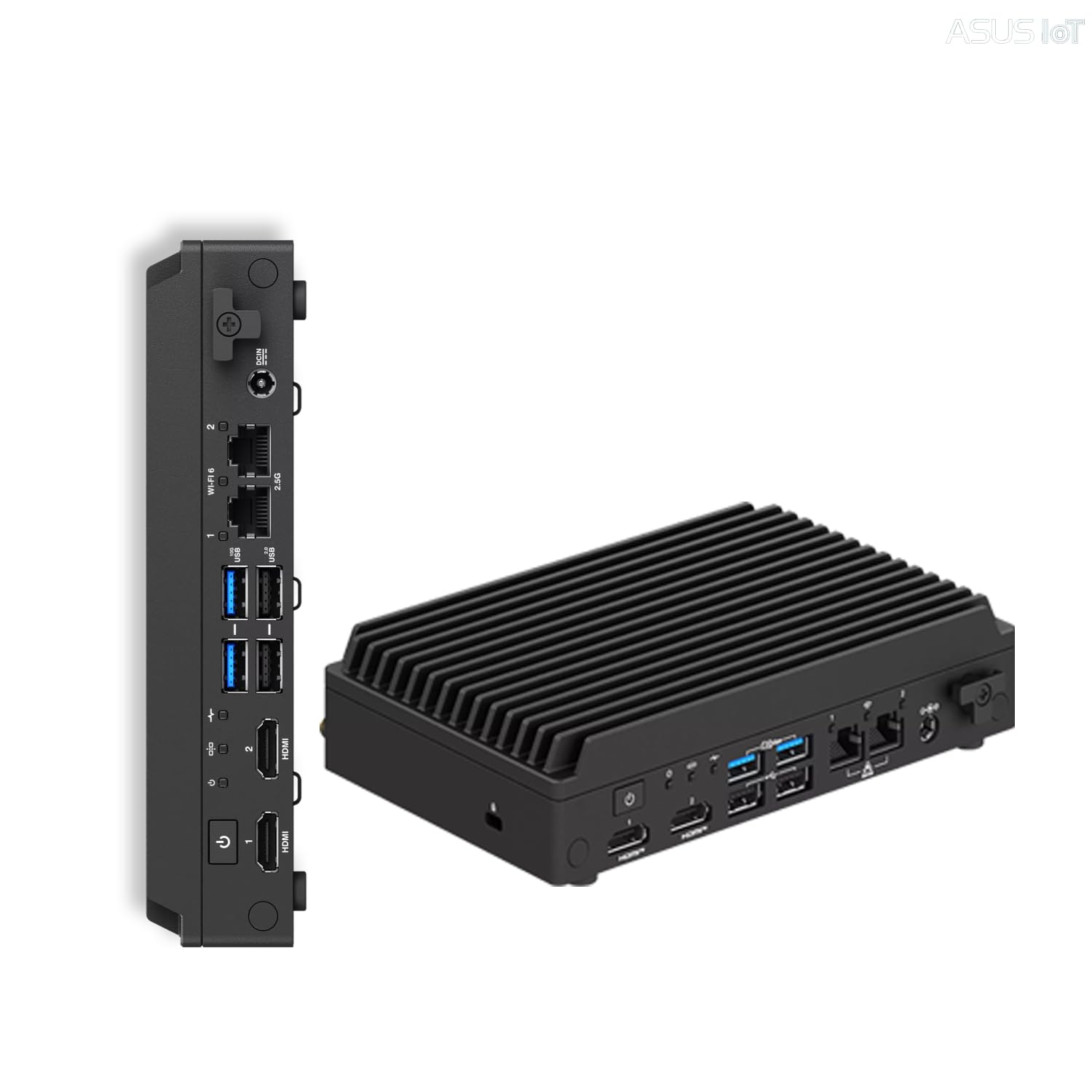 ASUS NUC 13 Rugged Fanless Mini PC for IoT Edge Deployment, Intel N50 Processor, 64GB eMMC, Compact Durable Design, Expandable I/O, Dual LAN, Wi-Fi 6E, Business & Industrial Embedded Edge Computer 1