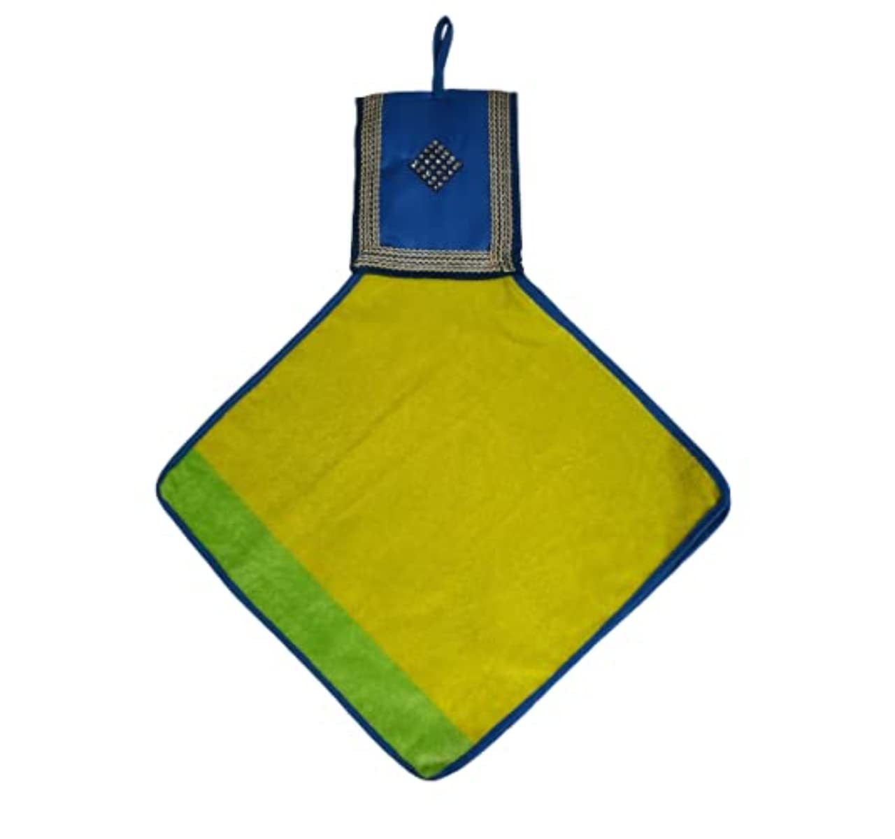 kashviproducts Gorgeous Washbasin Towel, Square Double Sided, Elegant Look,, 100% Cotton, GSM 400, Super Absorbent, Ultra Soft, Suitable for Washbasin & Kitchen (Multi Color+ Printed) Set of 6 3