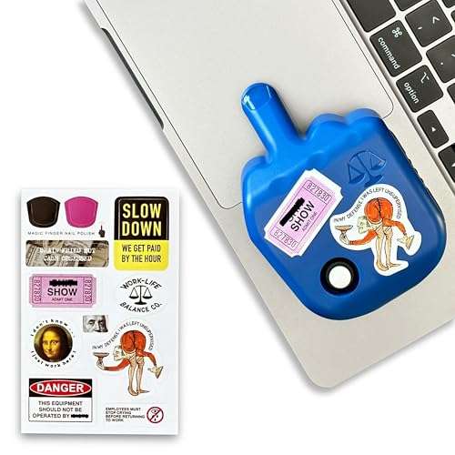 Laptop Trackpad Jiggler -AA Battery Lasts 6 Months -Undetectable -Cordless Mouse Jiggler -Does Not Work on DeII -Keeps Touchpad Active, Laptop Awake -Mechanical Mouse Mover -ON/Off Switch (Blue) 1