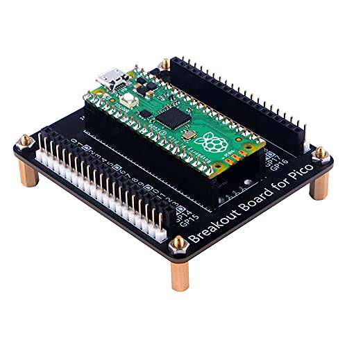 GeeekPi GPIO Breakout Board Kit for Raspberry Pi Pico/Pico W, GPIO Expansion Board Breakout Module with Jumper Wire Pack for Raspberry Pi Pico/Pico W 5