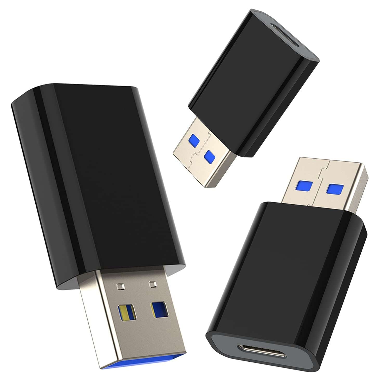 USB C Female to USB 3.0 Male OTG Adapter,Type-C to ype-A Charger Cable Adspter Compatible with iPhone 12,iPad,MacBook,Samsung Galaxy Note 10 S21 S20 Plus,Google Pixel 5 4A 3a 2 XL,Work with PC,Laptop 1