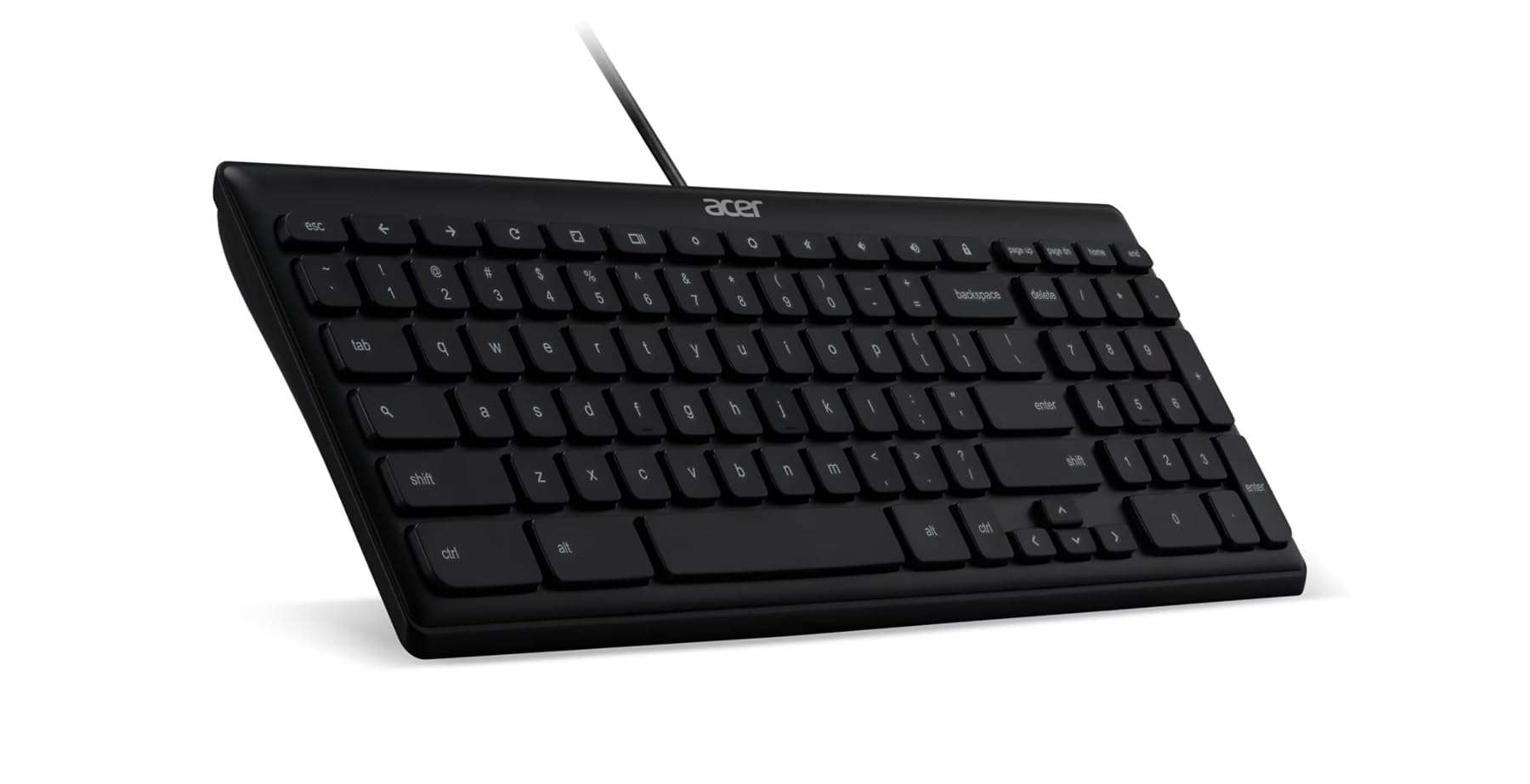 acer AKB910 Wired USB Keyboard – Compact Design, Full-Size Keys, Chrome OS Compatible, Black 3