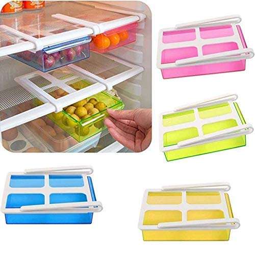 Anugrah Fridge Tray for Storage Food Organizer Set | Refrigerator Storage Rack Set (Pack of 4) 3