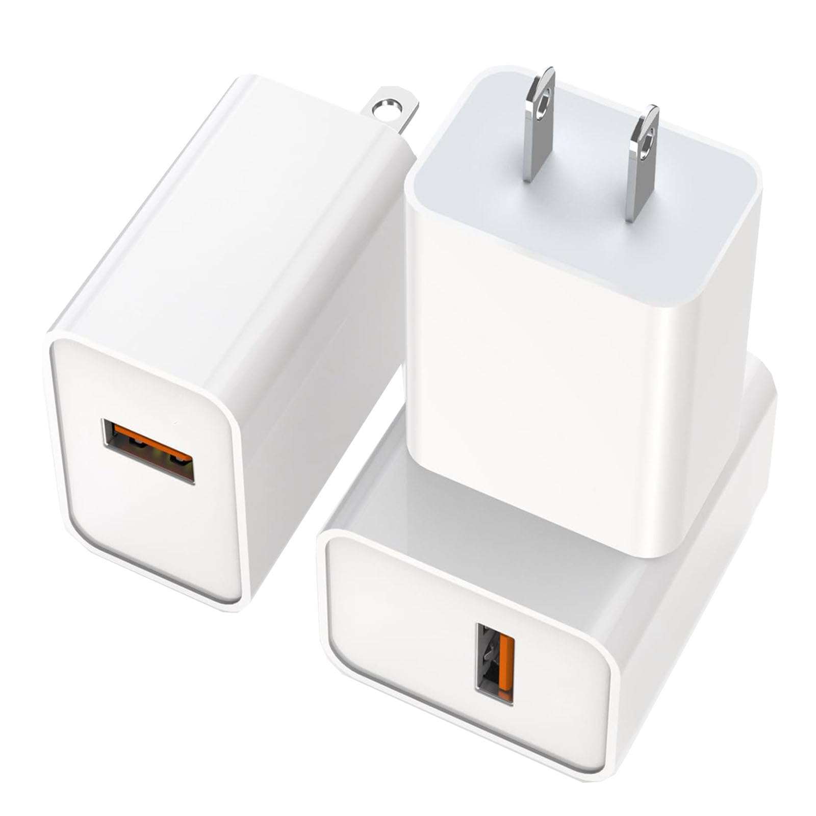 Articona Fast USB A Charger Block, 3Pack Quick 20W PD 3.0 Power Adapter USB A Wall Charger Cube Plug iPhone 15 Fast Charging for iPhone 15/14/13/12/11 Pro/Pro Max/XS/XR/X/SE,iPad,Watch Series 8/7