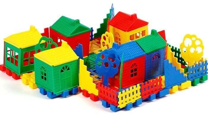 DIY Jumbo Size House Building Block Toy for Kids with Trees and Window 4