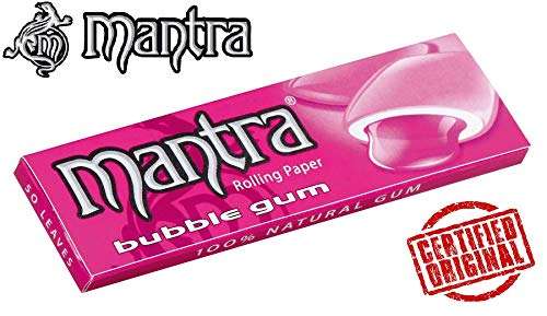 SMOKING Mantra Mix Flavoured Rolling Cigarette Paper Box .Medium Size 78mm x 44mm PER Booklet 50 Leaves (Pack of 25 BOOKLETS) Mix Flavoured Rolling Paper 4