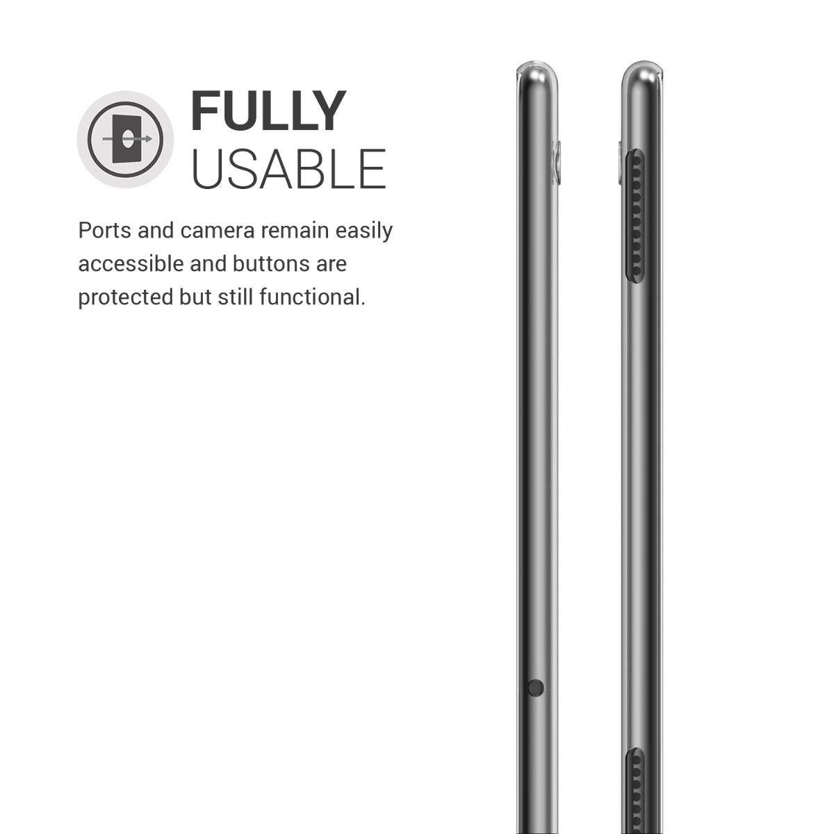 kwmobile Case Compatible with Huawei MediaPad T5 10 Case - Soft TPU Back Protector Cover for Tablet - Transparent 5