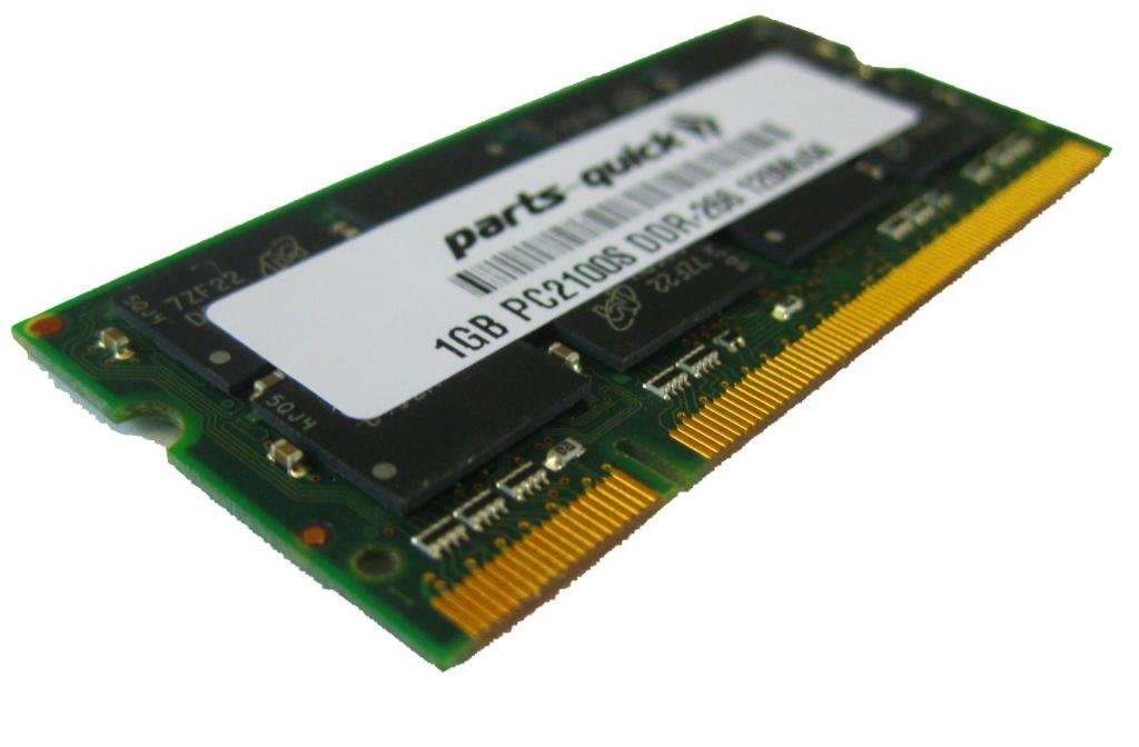 parts-quick 1GB Memory for EliteGroup (ECS) 553 Notebook DDR PC2100 200 pin 266MHz SO-DIMM Laptop RAM Upgrade