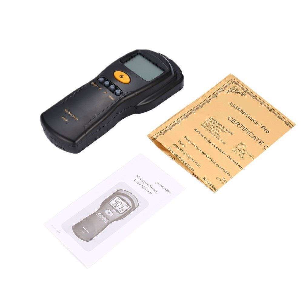 KANJJ-YU Water Quality Tester Moisture Meter AS981 Digital Wood Moisture Meter Hygrometer Humidity Tester Plywood Wooden Materials LCD Backlight Damp Detector Humidity Tester 2