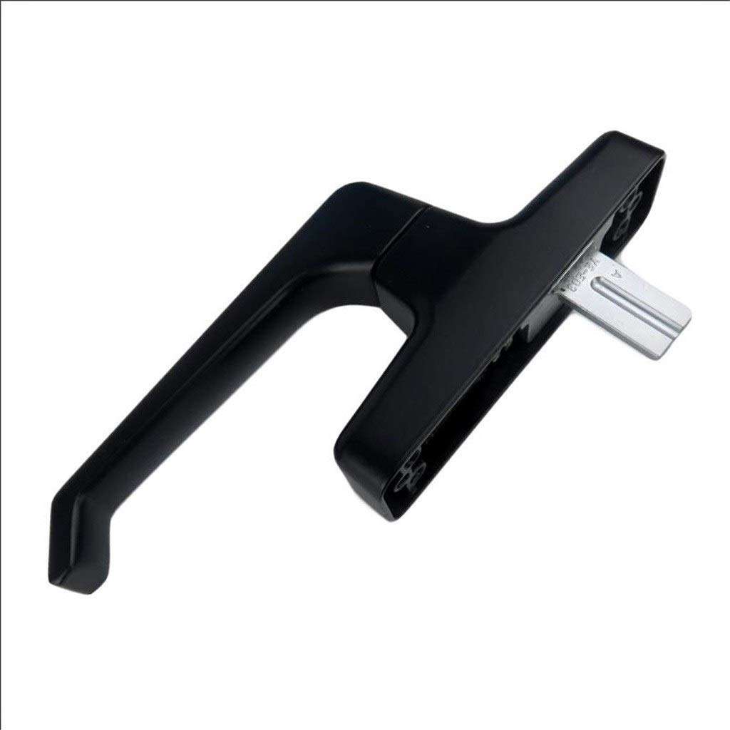 Door And Window Door Handle, Inside Inside The Handle Push And Pull Window Drive Swing Rotary Handle Hardware Parts Door Handle (Color : Black, Size : Window spindle 15mm wide) 1