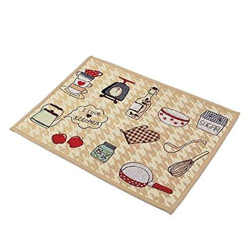 WorldCare® 45X240Cm : 1Pc Pattern Kitchen Floor Door Mats Rugs Washable Non Slip Hallway Bathroom Door Bedside Carpet Bath Rug 2