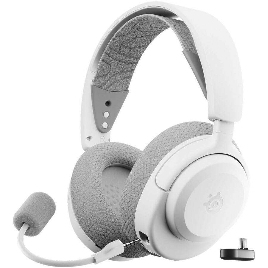SteelSeries Arctis Nova 3X Wireless Multi-Platform Gaming Headset — Mobile App Control — 40 HR Battery — Neodymium Magnetic Drivers — 2.4GHz/Bluetooth — Xbox, PS5, PC, Switch, Mobile — White 5