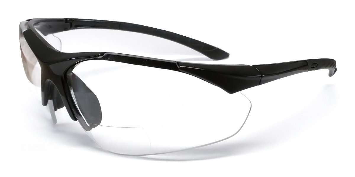 Calabria 8382 Bi-Focal Safety Reading Glasses UV Protection in Clear Lens (Clear, 3.00)