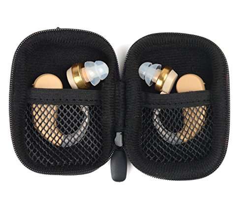 WGear Designed Protective Case for Hearing Aid, Hearing Amplifier, Personal Sound Amplifier, Hearing Device, Listening Device, Strong Mini Case with Mesh pocket, Universal design (Ballistic Black) 6